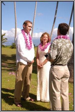 Romantic Molokai Hawaii beach wedding